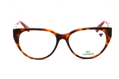 Lacoste L2906 Eyeglasses In Tortoise / Clear Lens