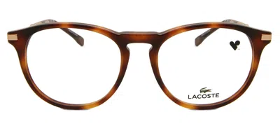 Lacoste L2918 Men's Glasses, Tortoiseshell, Size 51 In Brown