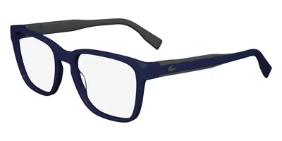 Lacoste L2935 424 Men's Glasses Blue Size 53 - Free Lenses - Blue Light Block Available In Matte Blue