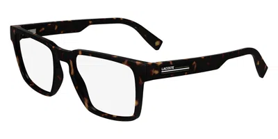 Lacoste L2948 Men's Glasses, Tortoiseshell, Size 53 In Brown