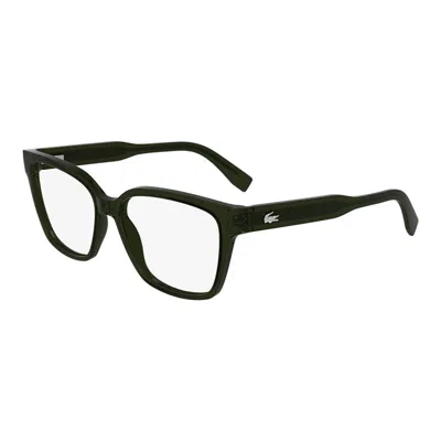 Lacoste L2962275 Rectangle Frame Eyeglasses In Green
