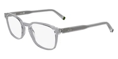 Lacoste L2964 N 035 Men's Glasses Clear Size 51 - Free Lenses - Blue Light Block Available In Transparent Grey