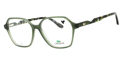 Lacoste L2988 301 Occhiali Da Vista Verdi Per Donna (solo Montatura) In Green