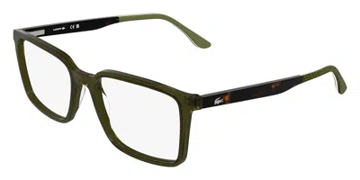 Lacoste L2992 N 275 Occhiali Da Vista Verdi Per Uomo (solo Montatura) In Transparent