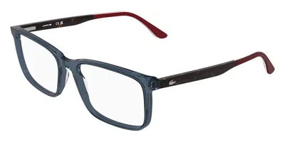 Lacoste L2993 412 Men's Glasses Blue Size 57 - Free Lenses - Blue Light Block Available In Orange
