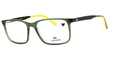 Lacoste L2993 301 Occhiali Da Vista Verdi Per Uomo (solo Montatura) In Multi