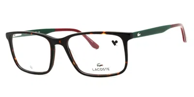 Lacoste L2993 220 Occhiali Da Vista Tartarugatishell Per Uomo (solo Montatura) In Brown