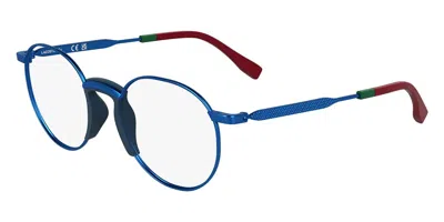 Lacoste L3114 424 Men's Glasses Blue Size 45 - Free Lenses - Blue Light Block Available