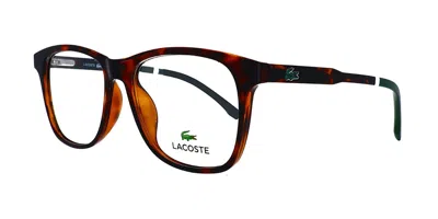 Lacoste L3635 Men's Glasses, Tortoiseshell, Size 49 In Burgundy