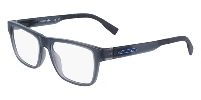Lacoste L3655 Men's Glasses, Grey, Size 49 In Metallic