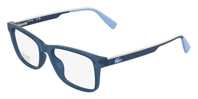 Lacoste L3665 400 Men's Glasses Blue Size 50 - Free Lenses - Blue Light Block Available In Gray