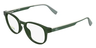 Lacoste L3666 317 Men's Glasses Green Size 47 - Free Lenses - Blue Light Block Available In Gray