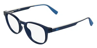 Lacoste L3666 410 Men's Glasses Blue Size 47 - Free Lenses - Blue Light Block Available In Burgundy