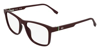 Lacoste L4007mag-set With Clip-on 601 Men's Glasses Burgundy Size 54 - Free Lenses - Blue Light Block Availa In Orange