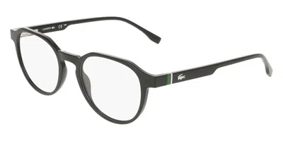 Lacoste L4008mag-set With Clip-on 001 Occhiali Da Vista Neri Per Uomo (solo Montatura) In Black