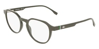 Lacoste L4008mag-set With Clip-on 275 Occhiali Da Vista Verdi Per Uomo (solo Montatura) In Green