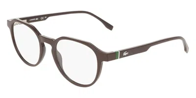 Lacoste L4008mag-set With Clip-on 503 Occhiali Da Vista Rossi Per Uomo (solo Montatura) In Burgundy