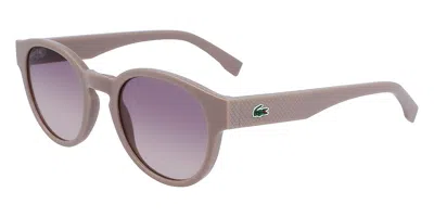 Lacoste L6000s 038 Women's Sunglasses Grey Size 51 In Purple