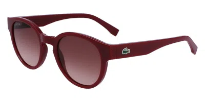 Lacoste L6000s 603 Women's Sunglasses Red Size 51 In Blue