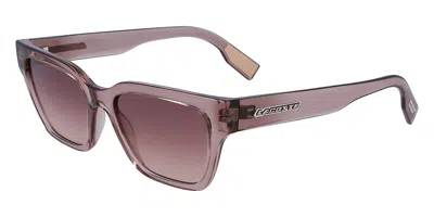 Lacoste L6002s 035 Women's Sunglasses Grey Size 53 In Gray
