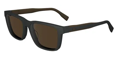 Lacoste L6010 Mag-set With Clip-on Men's Glasses, Green, Size 55 In Black