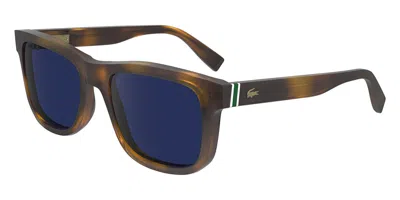 Lacoste L6014s 214 Men's Sunglasses Tortoiseshell Size 55 In Brown