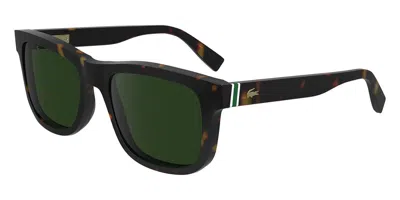 Lacoste L6014s 230 Men's Sunglasses Tortoiseshell Size 55 In Green