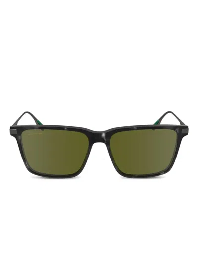 Lacoste L6017s Rectangle Sunglasses In Gray