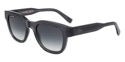 Lacoste L6023s N 035 Men's Sunglasses Grey Size 49 In Yellow