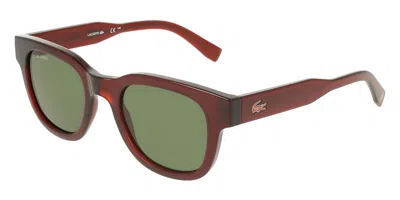 Lacoste L6023srg 205 Men's Sunglasses Brown Size 49 In Multi