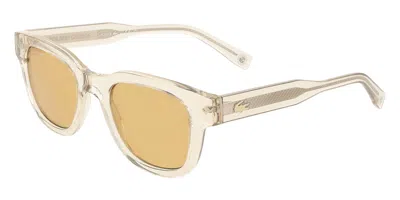 Lacoste L6023srg 264 Men's Sunglasses Brown Size 49 In Multi