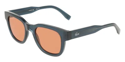 Lacoste L6023srg 410 Men's Sunglasses Blue Size 49 In Multi