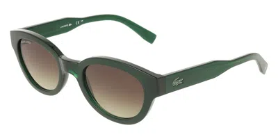 Lacoste L6024srg 301 Women's Sunglasses Green Size 52 In Multi