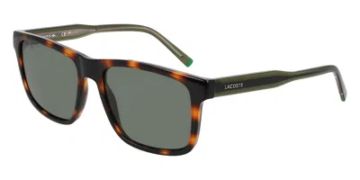 Lacoste L6025s 214 Men's Sunglasses Tortoiseshell Size 56 In Purple