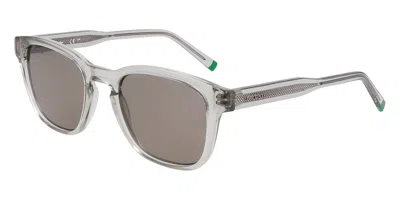 Lacoste L6026s N 038 Men's Sunglasses Grey Size 51 In Transparent Grey