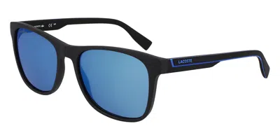 Lacoste L6031s 002 Men's Sunglasses Black Size 56 In Orange