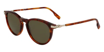 Lacoste L6034s N 218 Men's Sunglasses Tortoiseshell Size 51 In Red