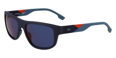 Lacoste L6042s 424 Men's Sunglasses Blue Size 55 In Neutral