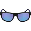 Lacoste L6042s 55mm Rectangular Sunglasses In Black