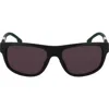 Lacoste L6042s 55mm Rectangular Sunglasses In Black