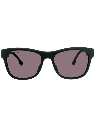 Lacoste L6043 S Sunglasses In Matte Green/grey - Grey