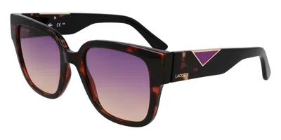 Lacoste L6044s 272 Women's Sunglasses Tortoiseshell Size 54 In Brown