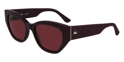 Lacoste L6047s N 601 Women's Sunglasses Burgundy Size 54