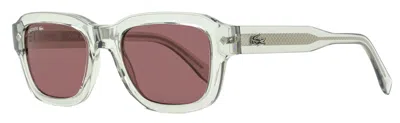 Lacoste L6048s Rectangular Acetate Sunglasses In Gray