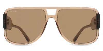 Lacoste L6056s 210 Men's Sunglasses Brown Size 59 In Purple