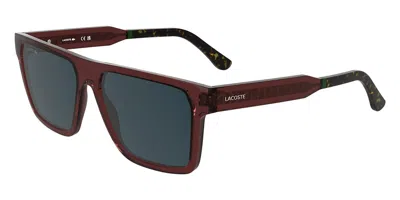 Lacoste L6059s N 601 Men's Sunglasses Burgundy Size 56 In Transparent Burgundy