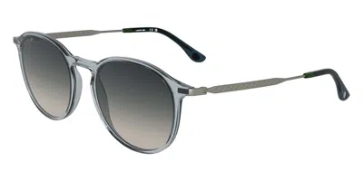 Lacoste L6061s N 038 Men's Sunglasses Grey Size 52 In Gold