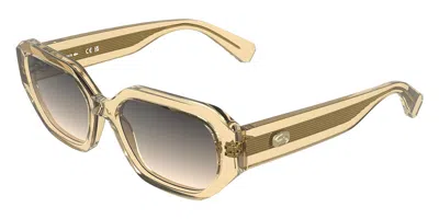 Lacoste L6091s 749 Women's Sunglasses Yellow Size 55