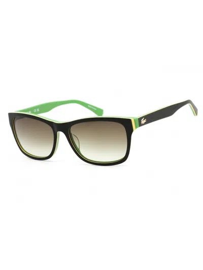 Lacoste L683s Sunglasses Black / Blue / Purple In 414 - Blue/yellow / Grey