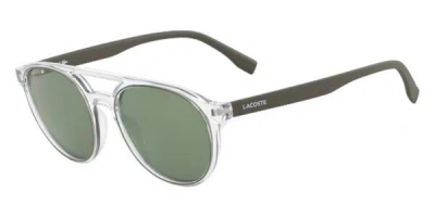 Lacoste L881s N 317 Men's Sunglasses Clear Size 52 In Transparent